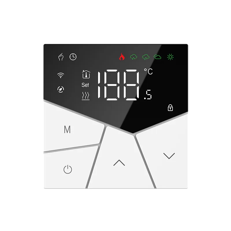 

Graffiti WiFi Smart LCD Thermostat Floor Heating Panel Low Power Adjustable Temperature Water Gas Boiler Thermostat