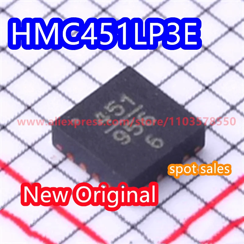 

1PCS 100% brand new original HMC451LC3 HMC451LC3TR silk screen H451 RF amplifier chip IC HMC451LP3ETR HMC451LP3E HMC451 451
