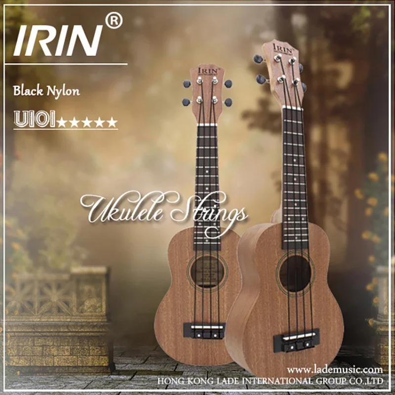 IRIN senar Ukulele profesional senar nilon bening hitam senar Ukulele warna-warni Aksesori suku cadang instrumen senar