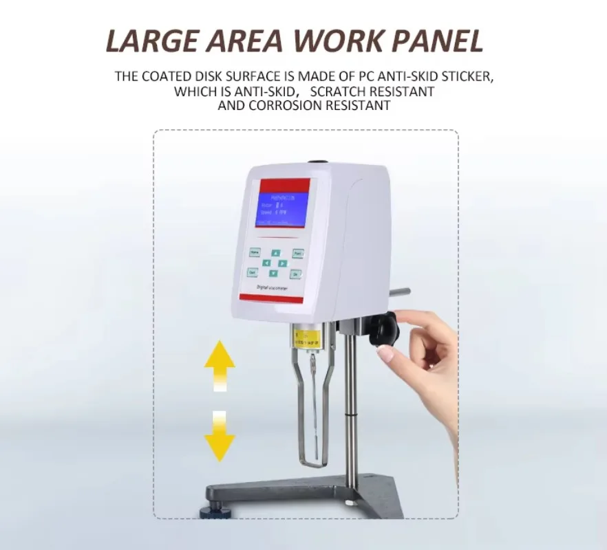 Digital Rotary Lab Viscometer with Temperature Probe and Data Output Viscosity Meter Tester