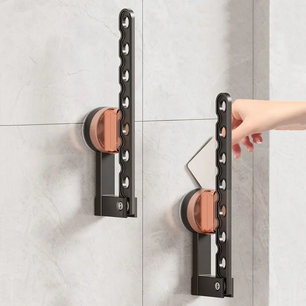 

Aluminum Suction Cup Clothes Drying Rack No Drill Wall Mounted Clothes Rack Reusable Space-Saving Laundry Hanger Travel