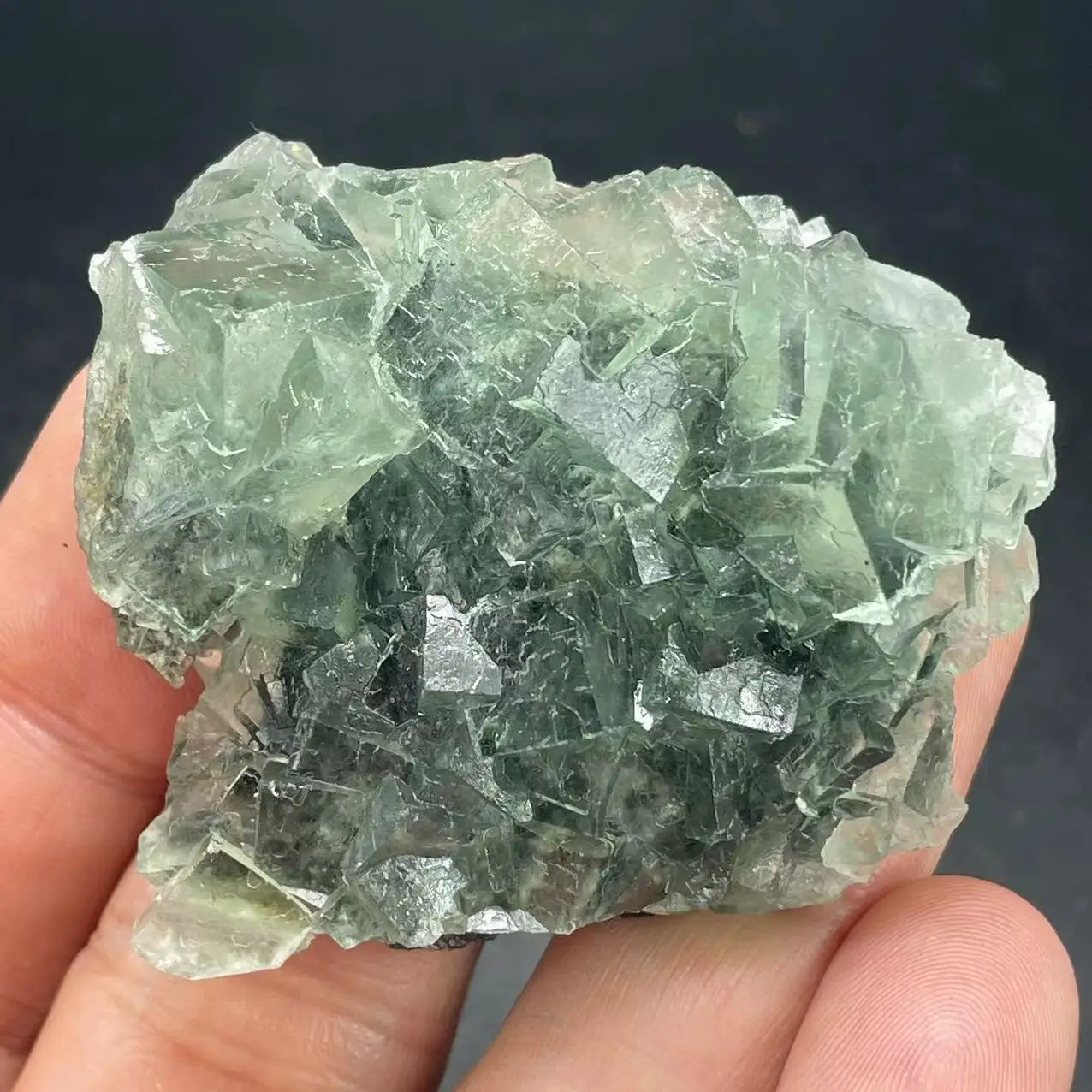 New 100% natural green fluorite cube UV blue healing crystal from Xianghualing