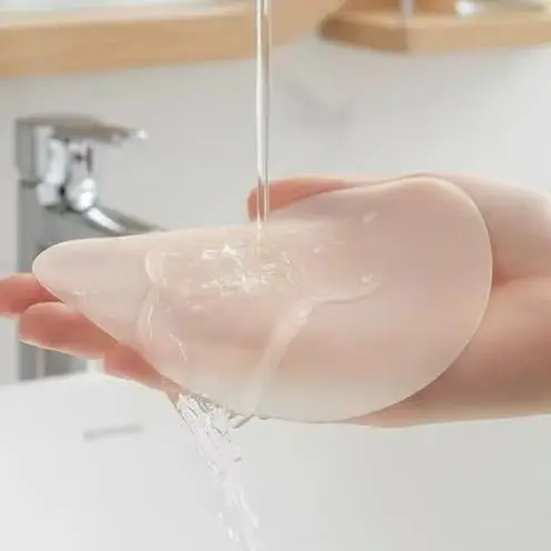 No Glue Sticky Nipple Covers - Ultra Thin Seamless Silicone Pasties, Invisible Lifting Breast Pads for Women