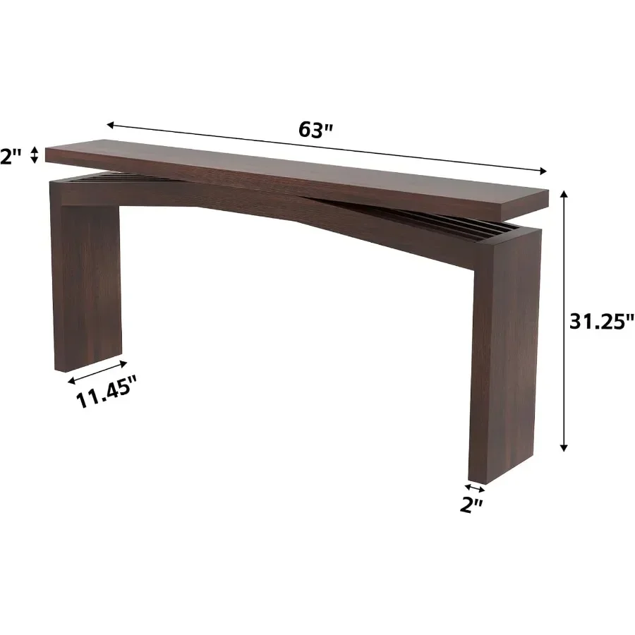 Modern Console Table for Living Room, 63 Inch