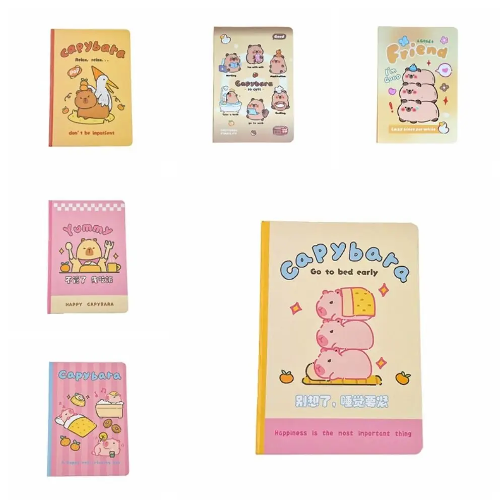 

Creative Capybara Notebook Portable A5 Cute Capybara Memo Pad Capybara Printed Thickened Inner Pages Cartoon Memo Note Pads