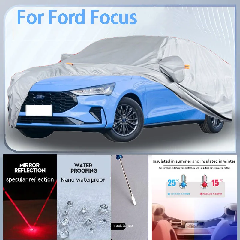 

For Ford Focus Full Car cover with UV protection and Winter Insulation roles,Rainproof,Snowproof Ati-frost properties.