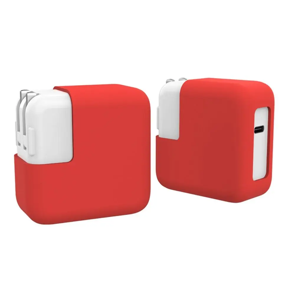 Portable Silicone Power Adapter Case Shockproof 30W/45W Elastic Cover Dust-proof Anti-drop Charger Case for MacBook