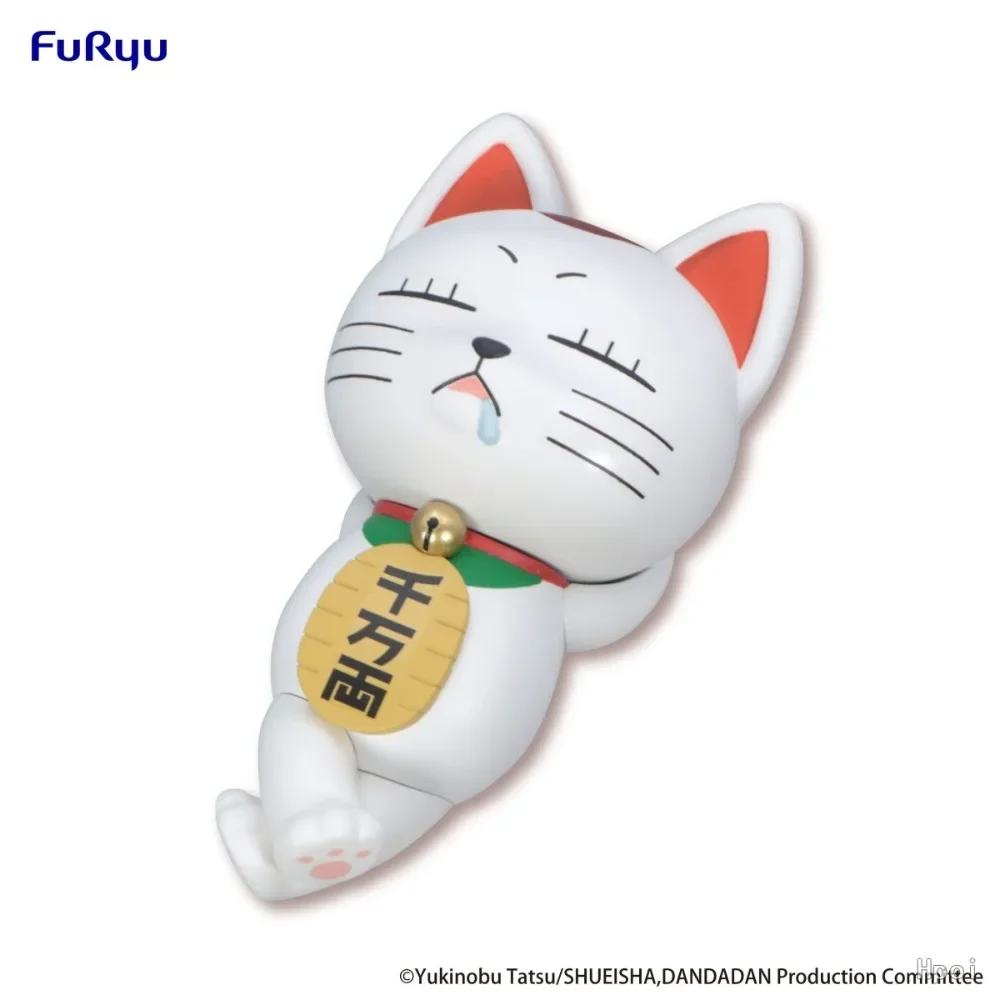 In Stock FuRyu Original Genuine TV Anime Dandadan Turbo Granny Beckoning Cat 10cm Model Toys Noodle Stopper Figure Birthday Gift