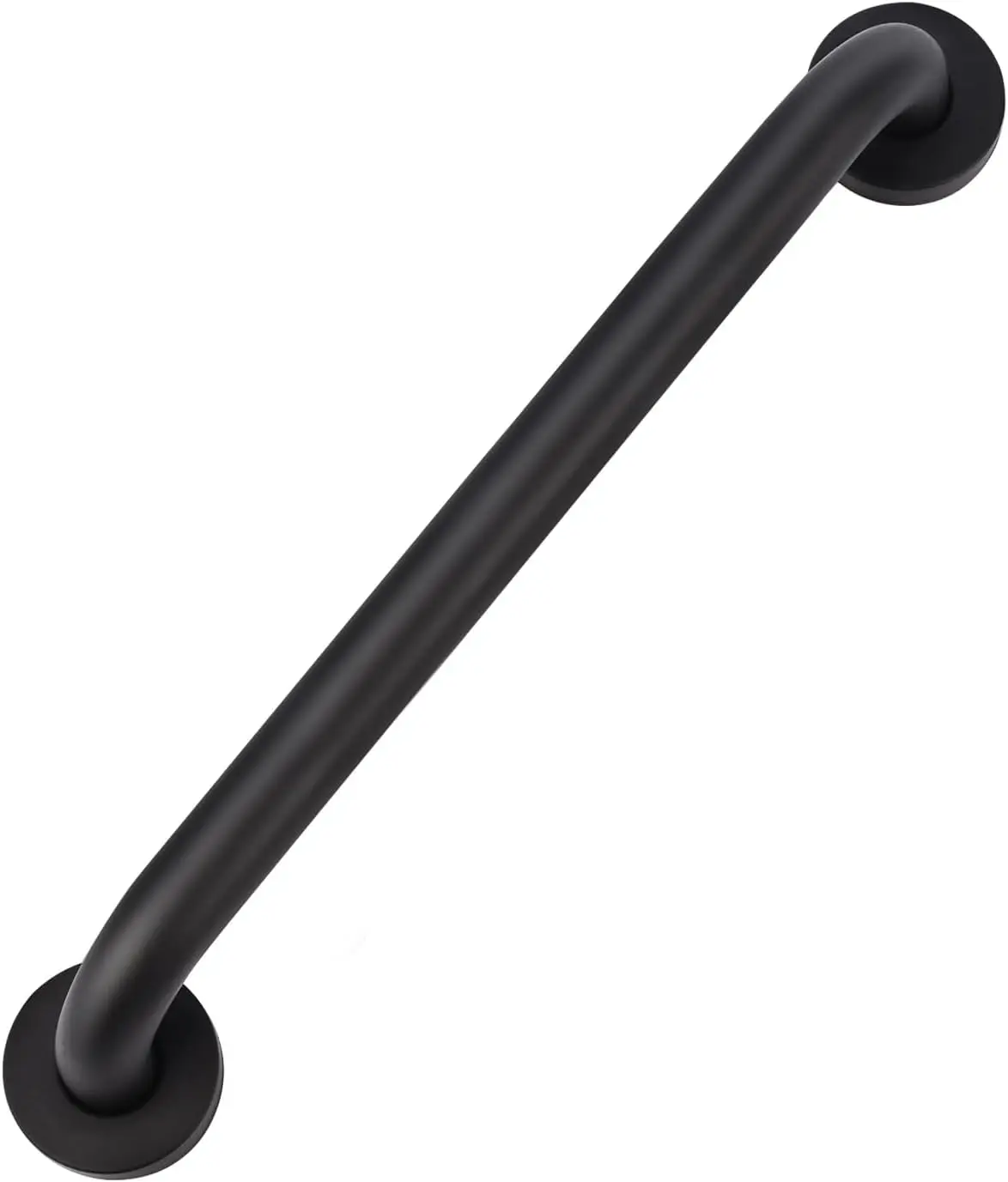 

Bathroom Grab Bar for Seniors, 16 Inch Safety Hand Rail, 1 Inch Diameter 201 Stainless Steel, Wall Mounted Shower Support, Black Finish