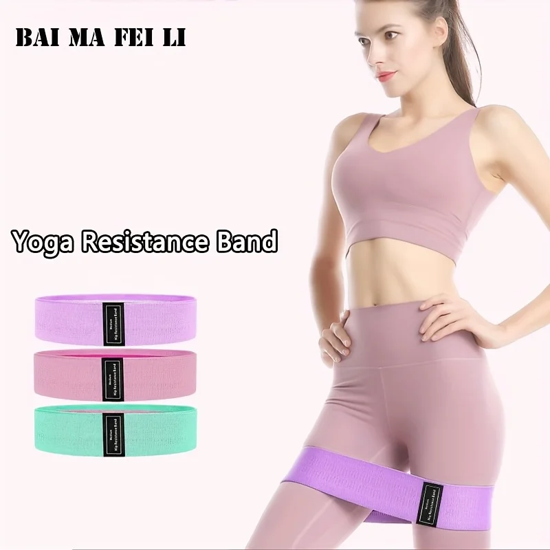 Pilates Elastic Resistance Bands For Men Women Fitness Exercise Band Hip Lifting Leg Training Home Gym Workout Sports Accessory