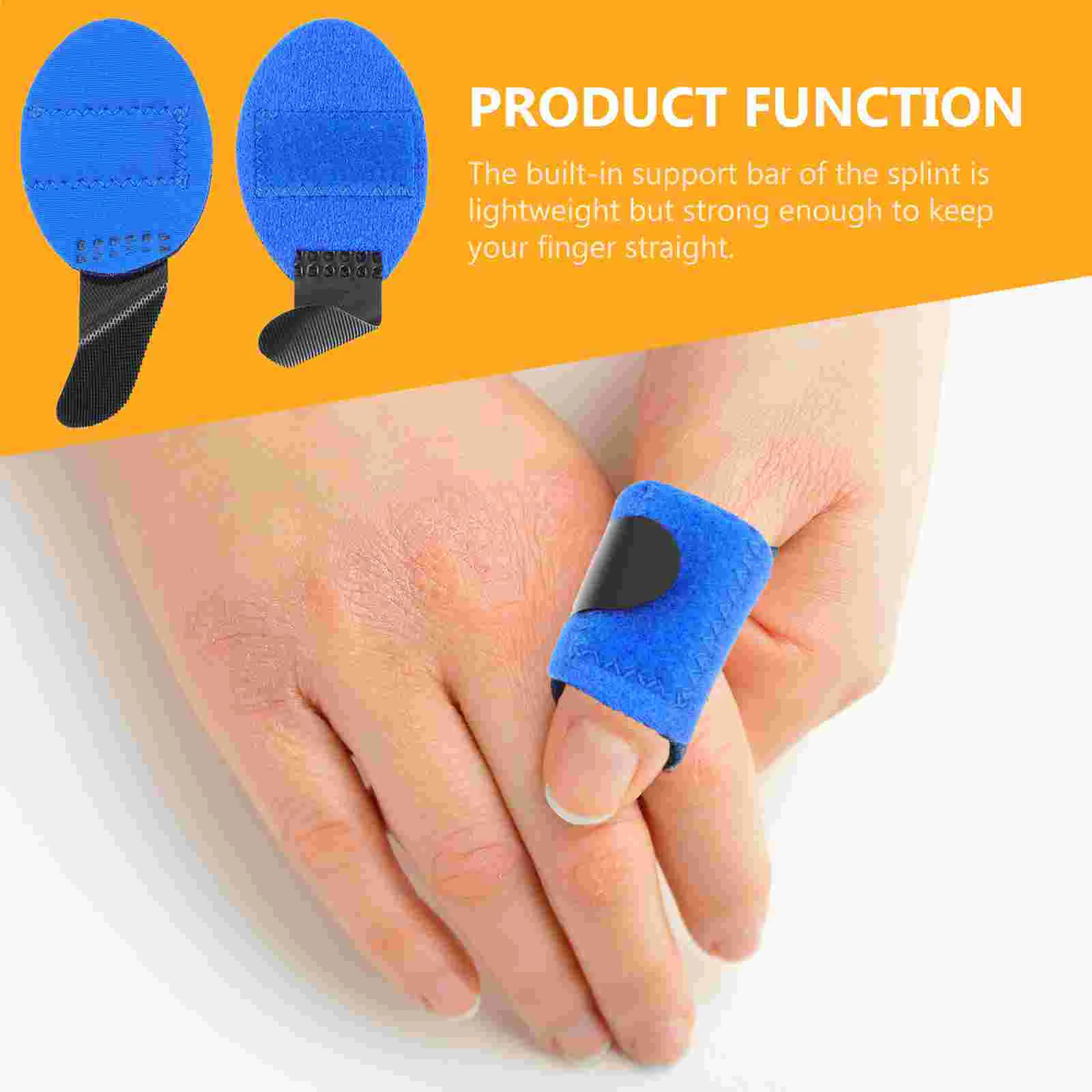 2 Pcs Board Thumb Spica Splint Finger Protector Brace Trigger Adjustable Supports Mallet Corrector Pain Relief