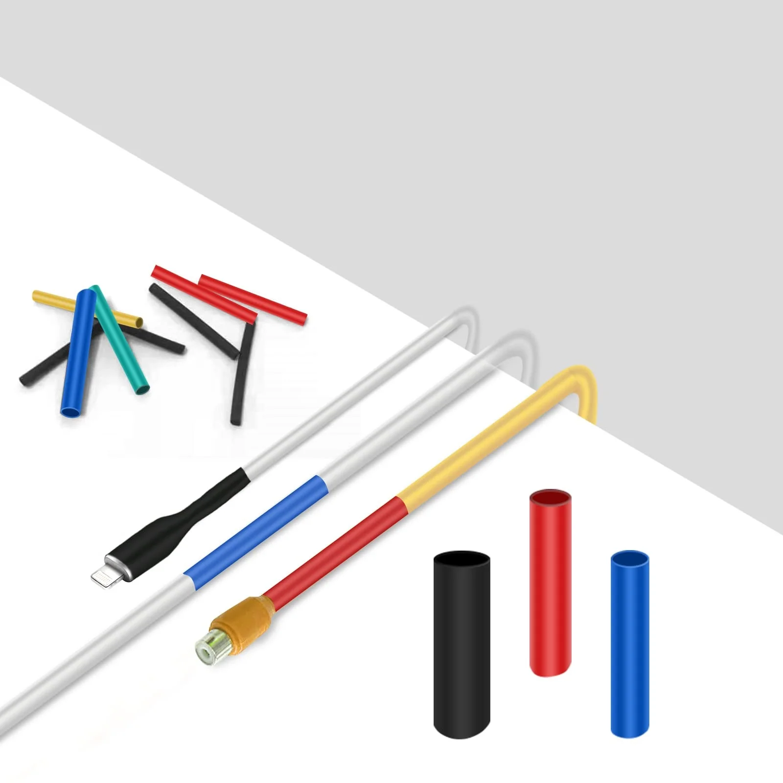 127/164/328/580Pcs Schrumpf umwickelt Schrumpfen Isolierung Schlauch Thermische Gehäuse Auto Elektrische Kabel Schrumpfschlauch Rohr kit