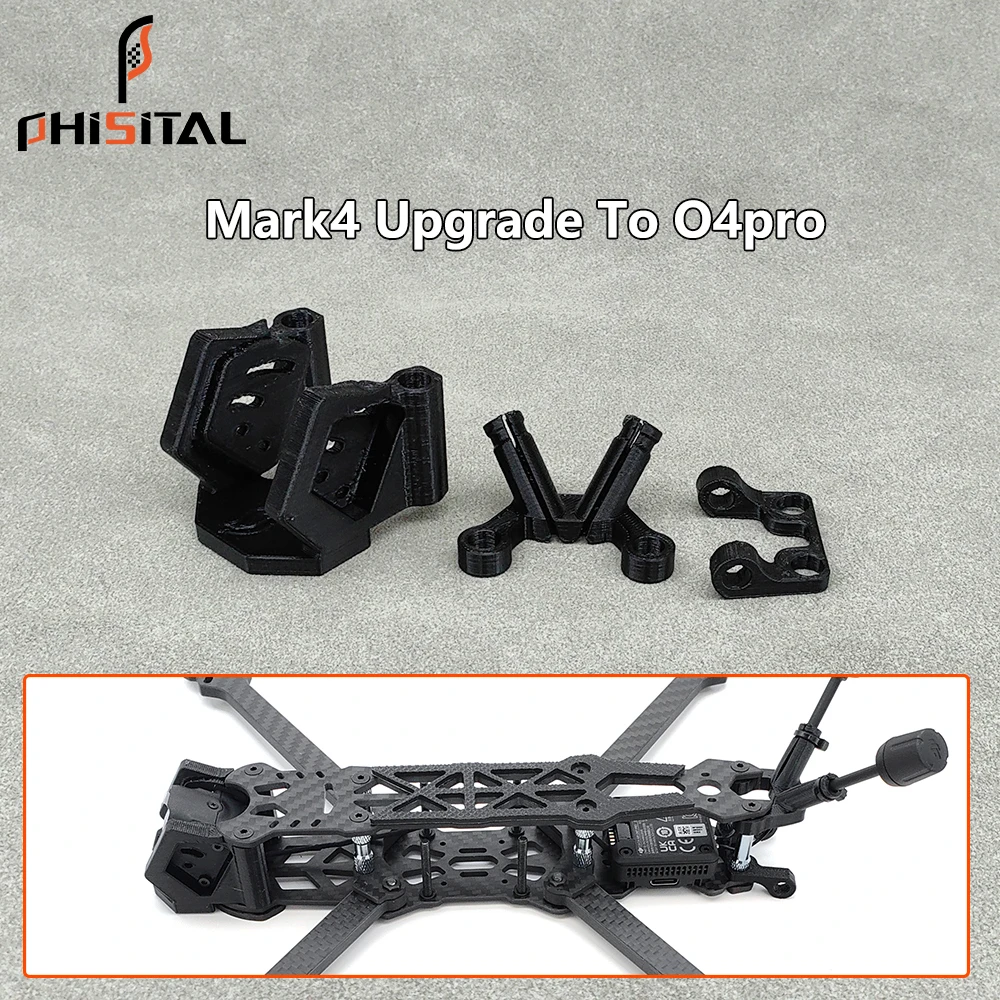 

O4 Pro Upgrade Kits 3D Printed Parts TPU Part for Mark4 Upgrade to compatible O3/O4pro air unit