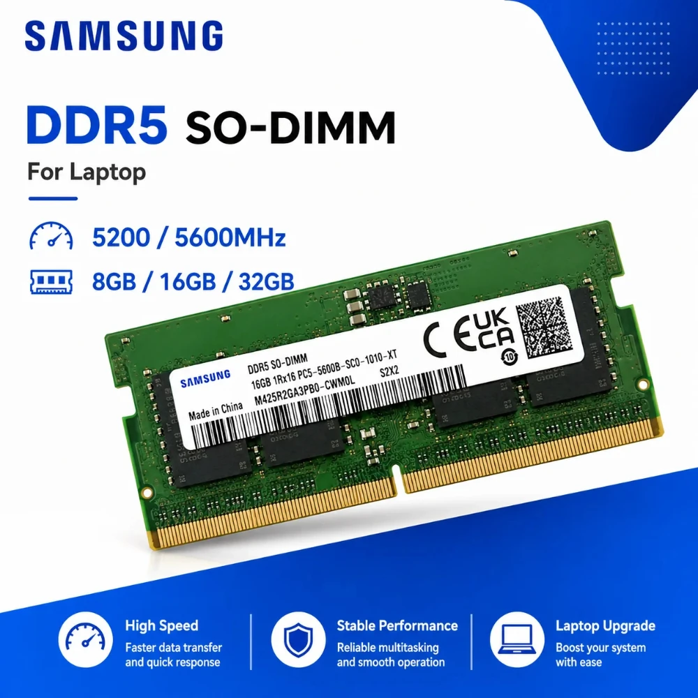 Memory Ram Upgrade - DDR5 SO-DIMM ノートパソコン用メモリ PC5-41600 PC5-44800 RAM