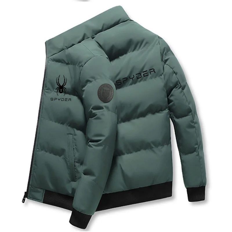 Parka acolchada de algodón con logo de cabeza de tigre para hombre, Chaqueta corta, gruesa, informal, tendencia de invierno, M-5XL 2024, 2024