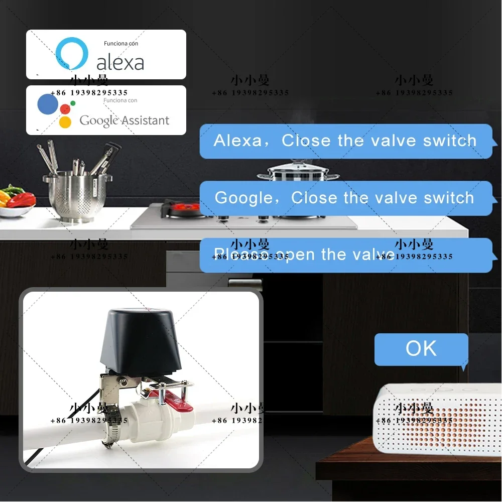 Tuya Wifi Smart Valve Zigbee Controller Auto Shut On Off With Alexa Google Assistant SmartLife Alice For Water Gas Pipeline