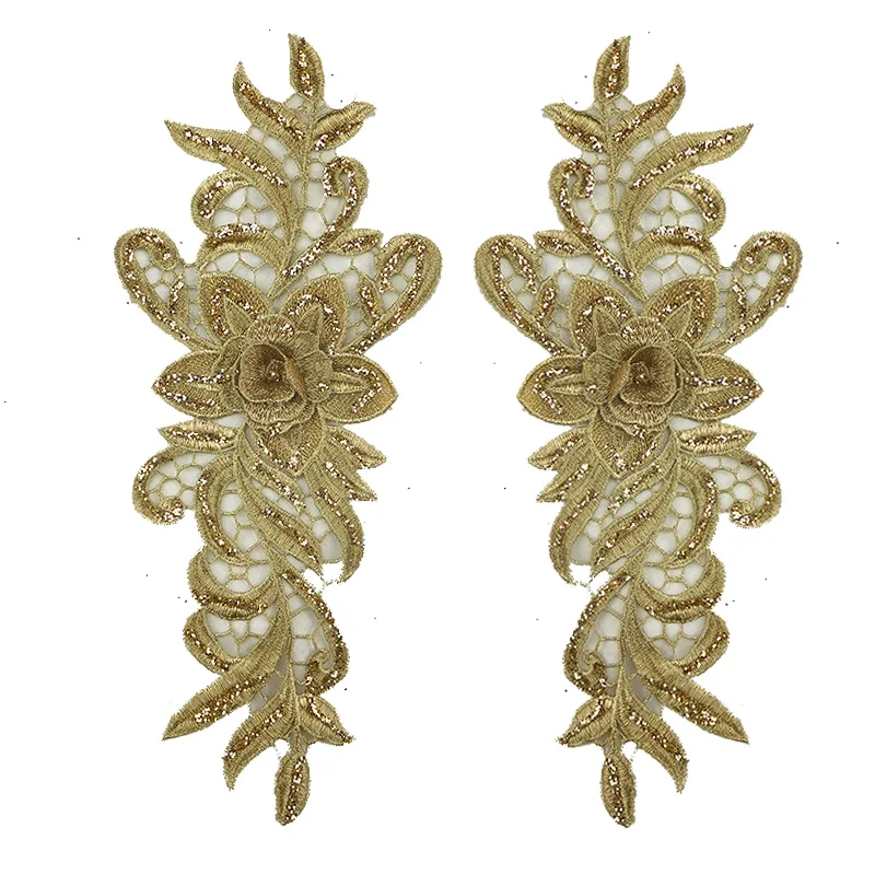New Three-dimensional Embroidery Flower Piece Handmade DIY Wedding Dress Accessories Decal Sewing Tools