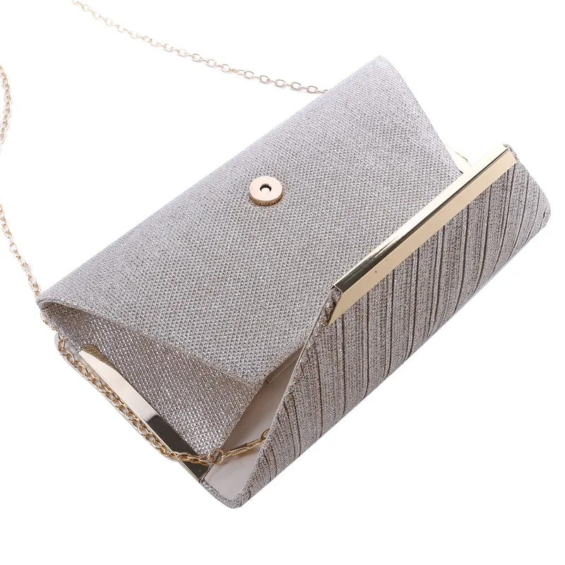 Women Exquisite Evening Bag Party Banquet Glitter Purse Lady Elegant Wedding Clutches Handbag Female Cocktail Chain Shoulder Bag