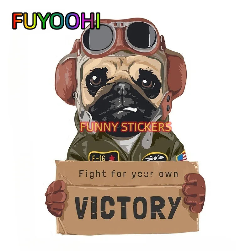 

FUYOOHI милые кошки и собаки домашнее животное мотоцикл автомобильные наклейки виниловые водонепроницаемые наклейки