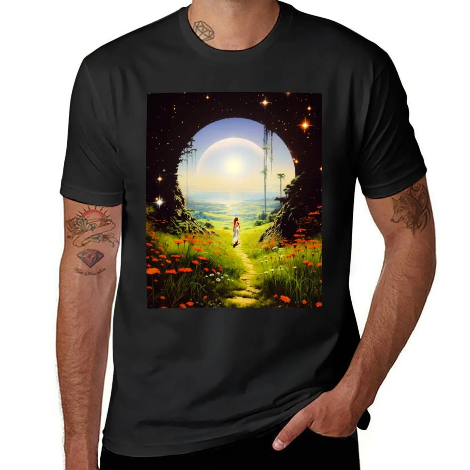 Walk To Paradise Garden T-Shirt plain customs design your own kawaii clothes tees heavyweight t shirts for men