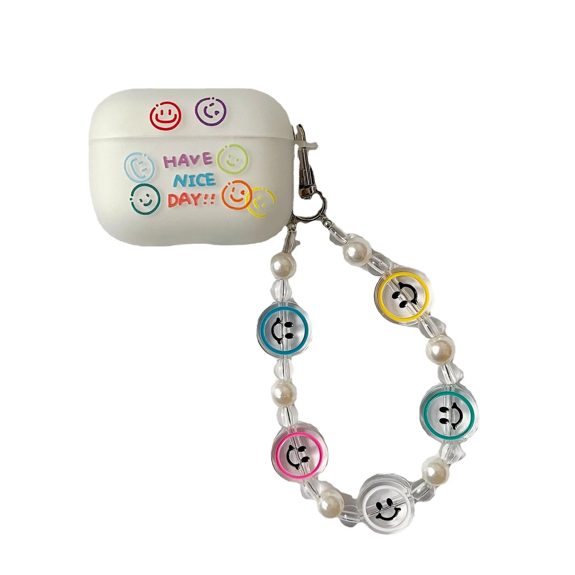 Airpods 1or2 airpods pro2 air pods3 ケース Airpods pro ケース Bluetooth ヘッドセット保護カバー シンプルな発光ペンダント付き