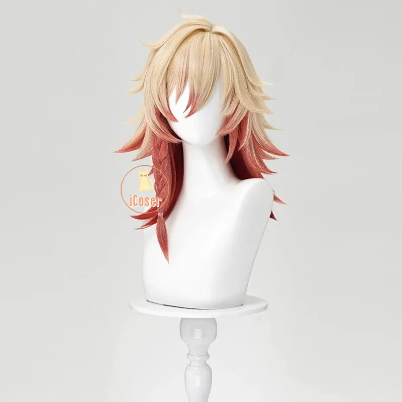 Mydei شعر مستعار تأثيري هونكاي ستار السكك الحديدية Mydeimos الشعر الأصفر الأحمر جديلة حفلة الهالوين للنساء الرجال الفتيات لعب الأدوار Propk ؛ 3,c'5.b;8' #3