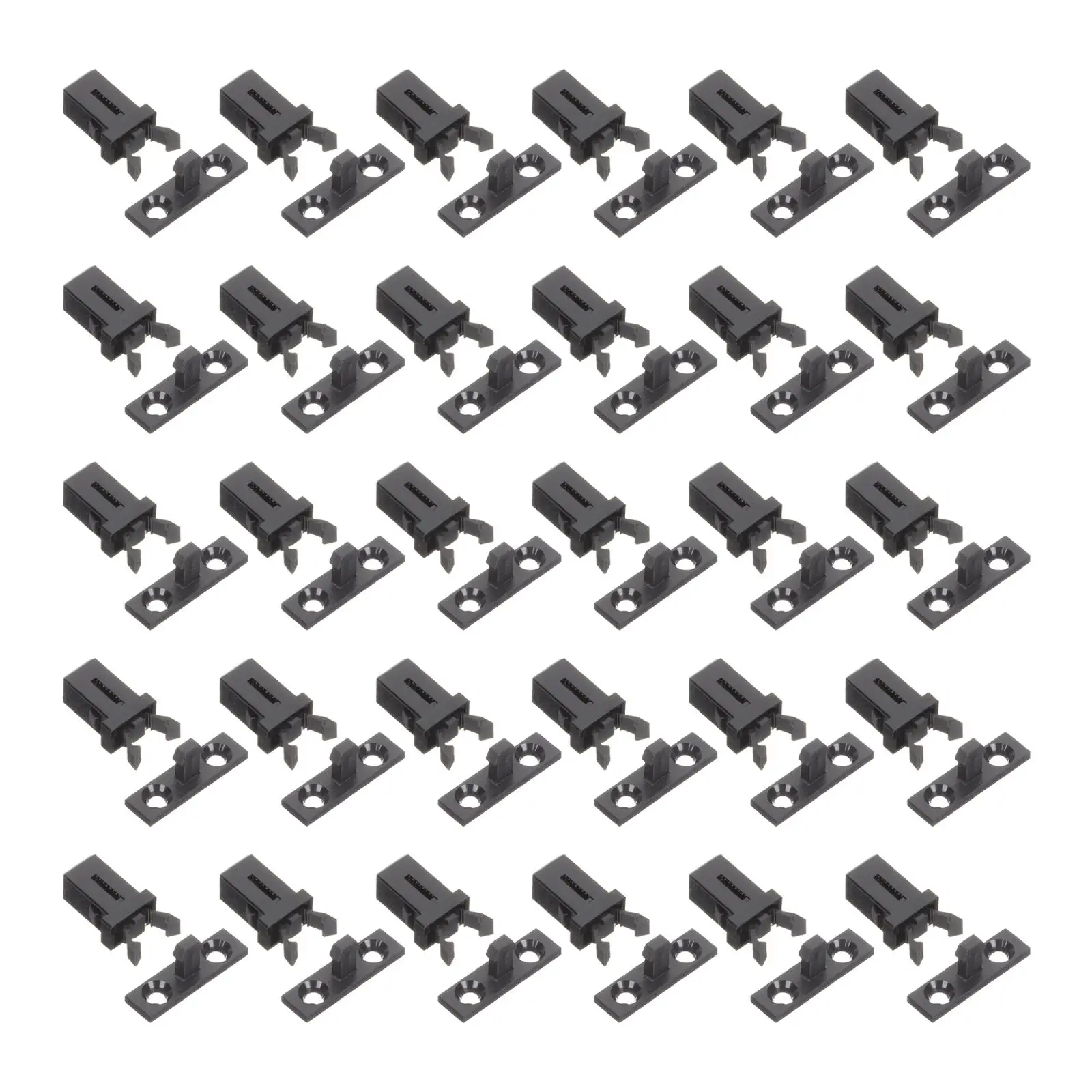 

Trash Can Accessories Plastic Press Buckles Garbage Cans Holder Smooth Surface Installation Push Buttons Spring Lock Latches