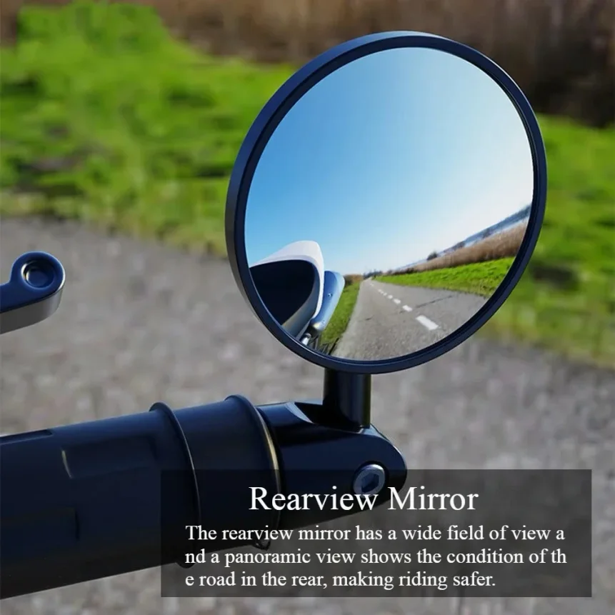 2pcs Motorcycle Rearview Mirror 7/8