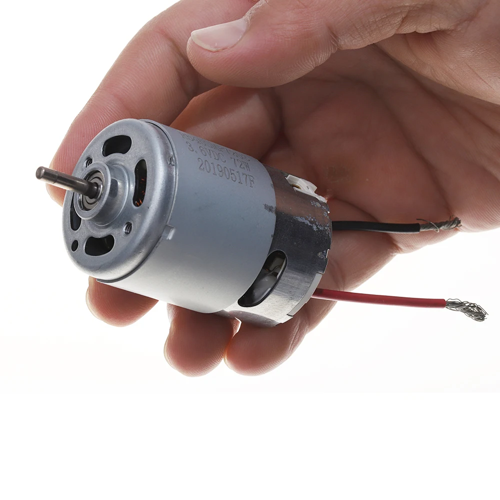 Mini Hand Drill Motor DC 3.6V 72W High Speed 545 Front Ball Bearing Motor Compensating Carbon Brush Rechargeable Electric Engine