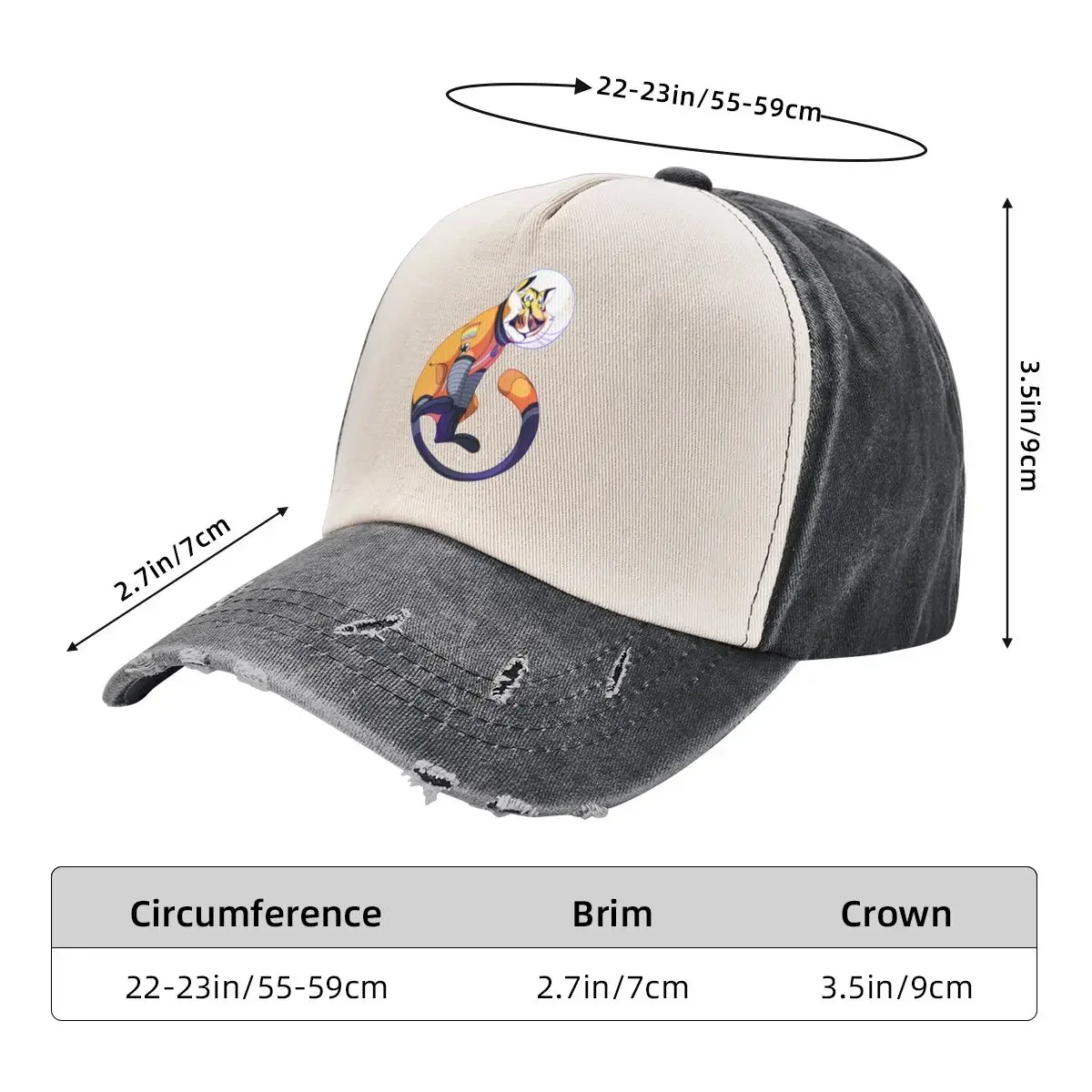 Tiger Astronaut Baseball Cap Rave hard hat Golf Hat Women's Beach Outlet Men's