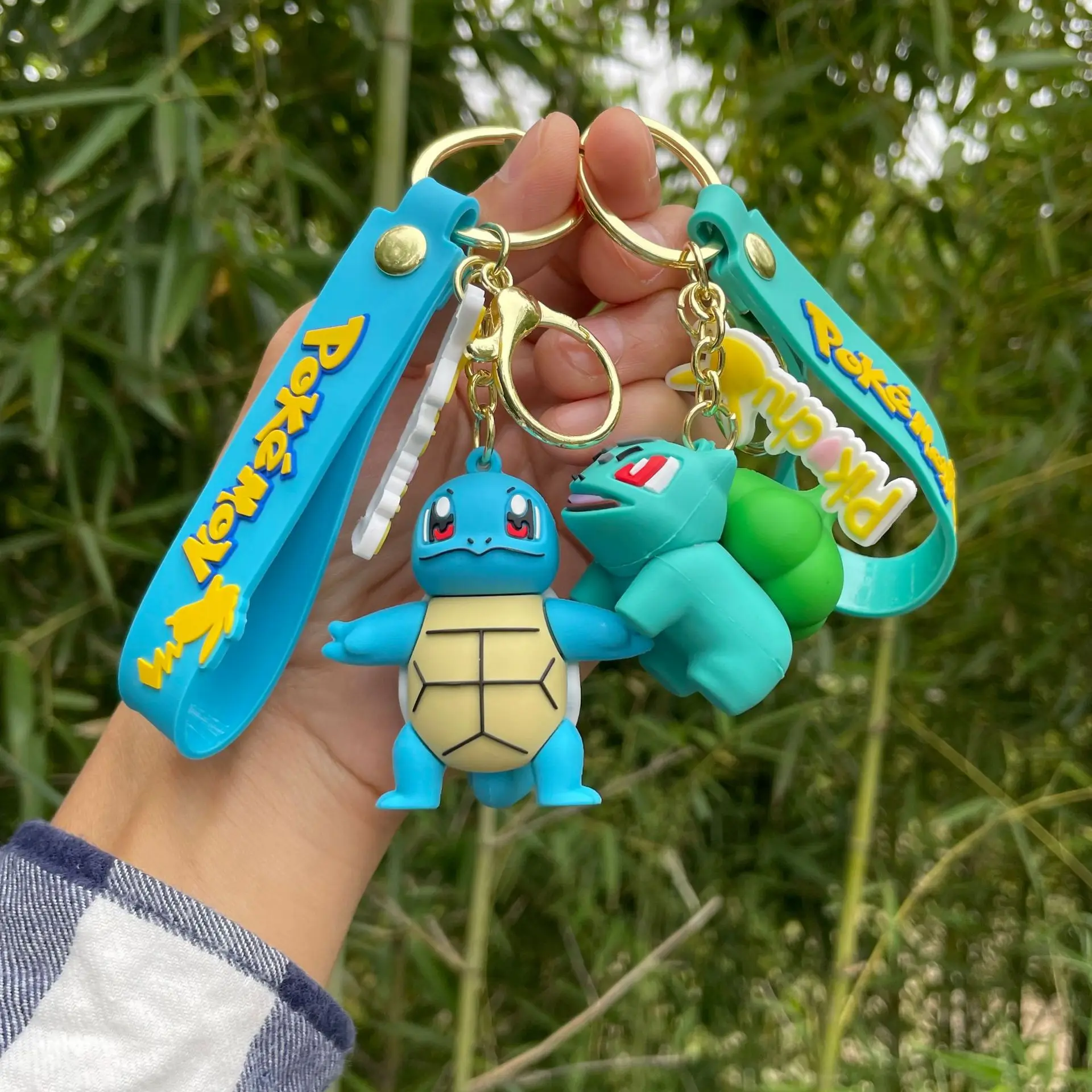 Симпатичные брелки с покемонами — брелки Пикачу, Бульбазавр, Даклетт, Джигглипафф и Сквиртл. Стильные аксессуары для ключей, сумок