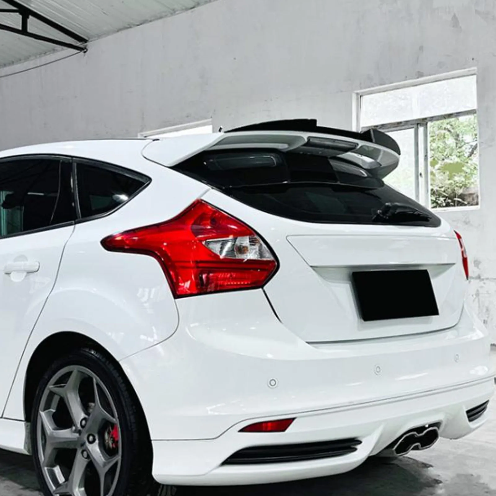 Rear Trunk Spoiler Wing Stylish Rugged Wear Resistant Rear Trunk Roof Lip Spoiler For Focus MK3 ST Trunk Spoiler Roof Lip Kit