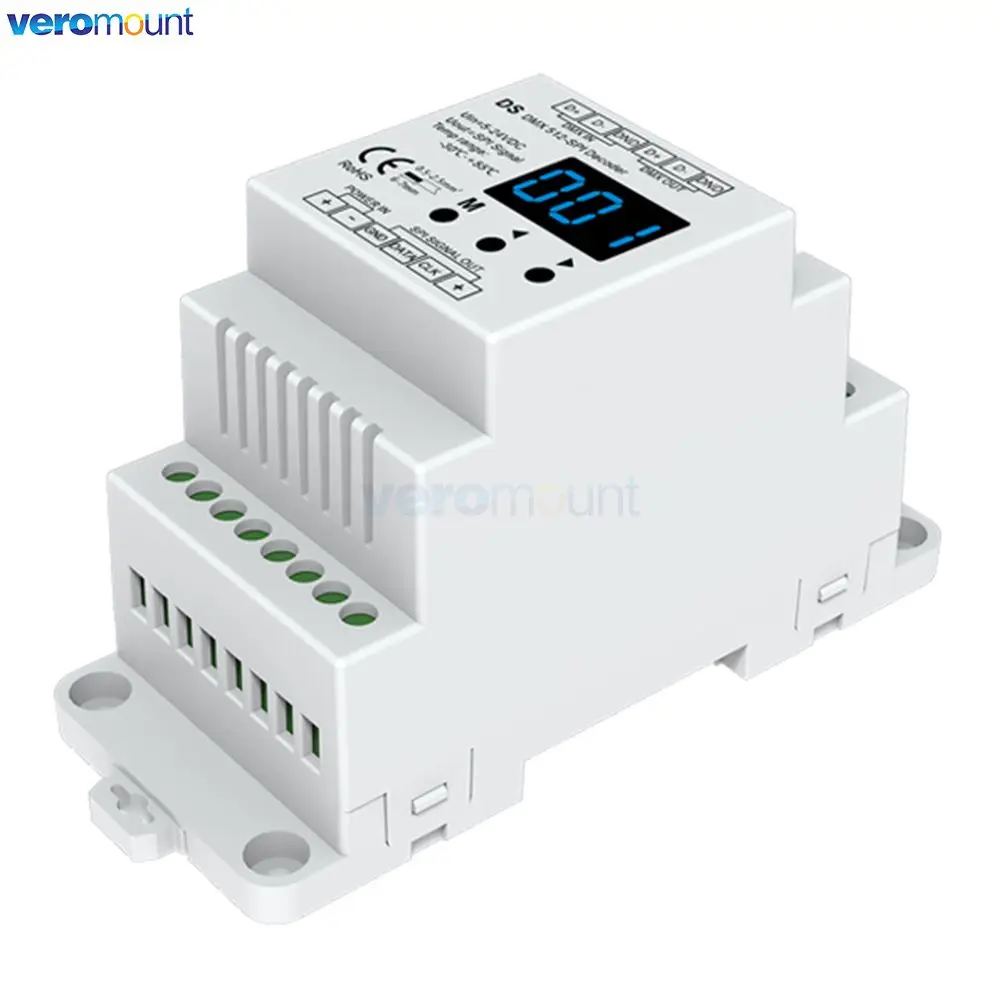 Skydance DS DS-L DSA DS-WP DMX512 to SPI Converter DC 5V 24V 12V DMX Decoder 2.4G RF Wireless LED Controller fo Pixel LED Strip