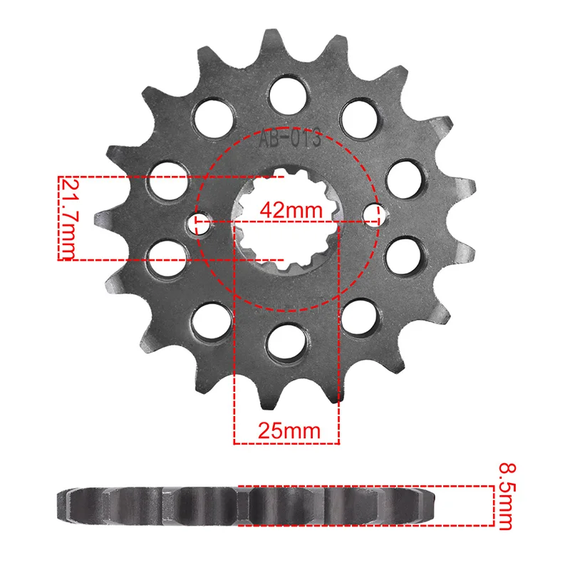 530 17T Motorcycle Front Sprocket Gear Chain Wheel Cam For Yamaha RD350 TX500 TX 500 A USA XS500 D Alloy Wheel 530-17T Tooth