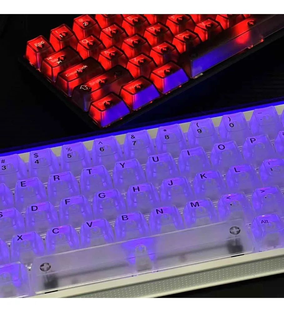 Fog-transparent keycap light-transmitting adaptation wooting Maifrom G87/K99 Mega Lion mad60 made68 Night Demon ATK