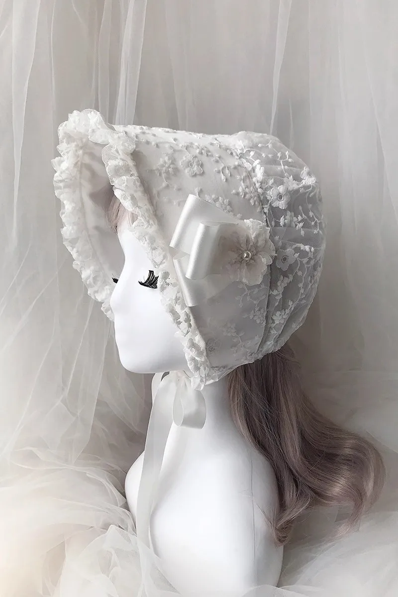 الكبار قبعة النوم قناع الدانتيل الطفل بونيه الوالدين والطفل صور الدعائم بونيه باوتو قبعة #2