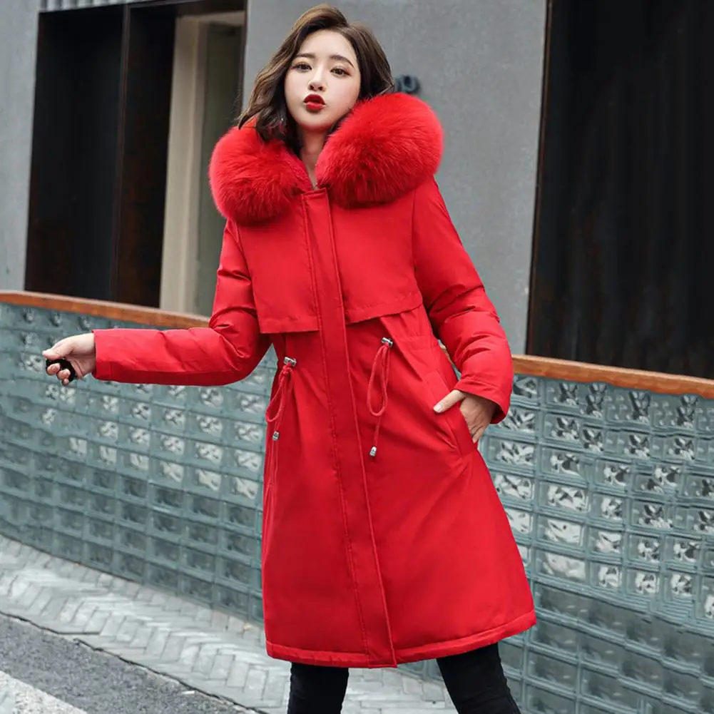 Winter Jacket 2024 New Women Parka Long Coat Wool Liner Hooded Jacket Fur Collar Thick Warm Snow Wear Padded Parka Down Coat