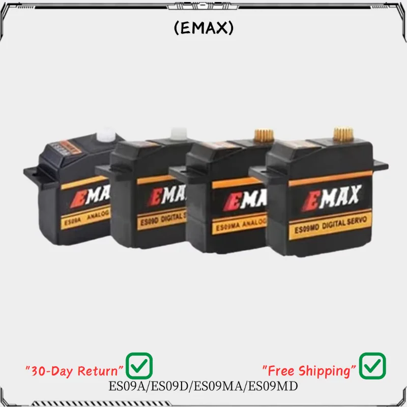 

4PCS/LOT EMAX ES09A/ES09D/ES09MA/ES09MD Dual-Bearing Swash Servo for Trex 450 RC Helicopters, High Precision Replacement Parts