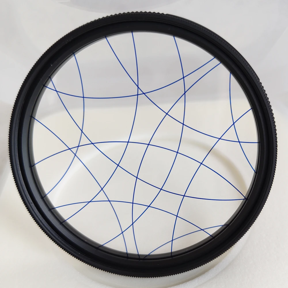 Funny Irregular Light Elongation Streak Filters 67mm 77mm 82mm Blue Orange White Scattering Sunlight Messy Lighting Filter