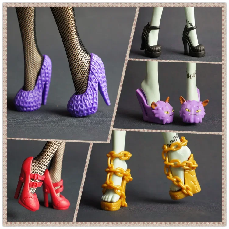 beautiful shoes of Monster high school Shoes Doll Shoes many kinds gift for girl