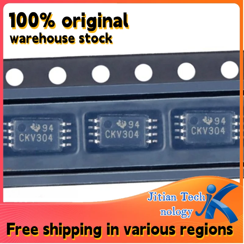 10PCS 100% brand new CDCV304PWR logo CKV304 MSOP-8 High-Quality Electronic Component