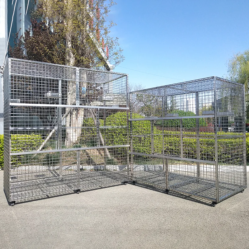 

Lize Material Pet Carrier Parrot Bird Cage Factory Direct Sales Multi-model New Carton Silver Sustainable Letter Pigeons Push-up