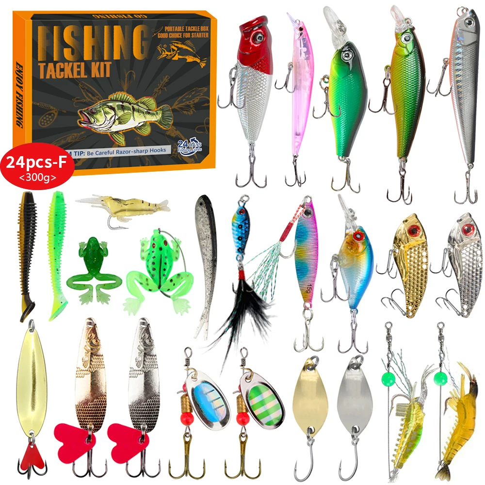 lushazer-24セット-アドベントカレンダー-2025-大人向け釣りアドベント-釣りアドベントカレンダー-釣りギフト-男性-ティーン向け-タイマー付きデジタル