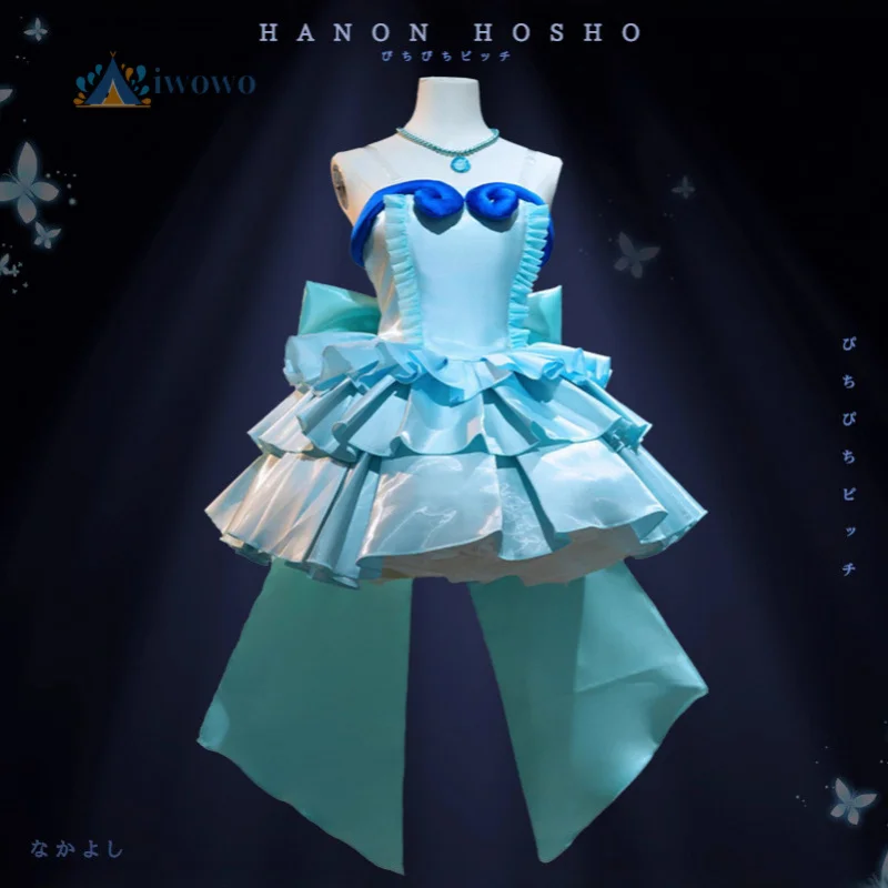 2026 NEW Anime Mermaid Melody Pichi Pichi Hanon Hosh Princess Dress Cosplay Costume With Gloves Prop necklace Suit view 3