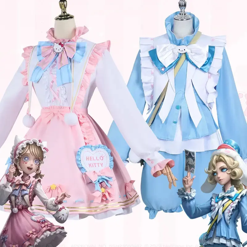 2025 aaa 게임 아이덴티티 Ⅴ 엠마 우즈 가드너 조셉 데살니에 코스프레 의상 귀여운 로리타 스커트 유니폼 가발 신발 남녀 공용 카와