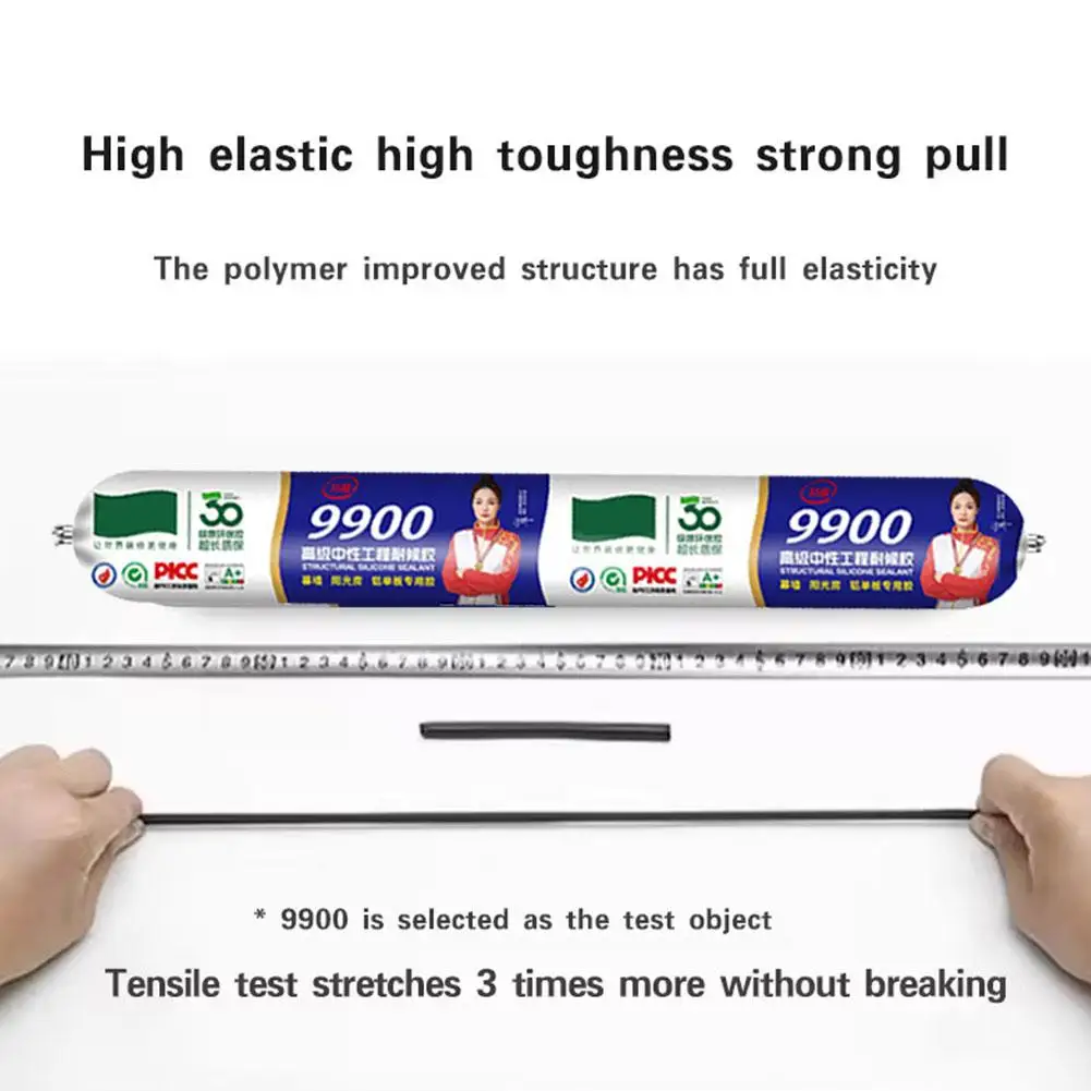Sealant 9900 Weatherproof Engineering Adhesive Quick Drying Clear Curtain Wall Silicone Sealant Stone Window Edge Sealing