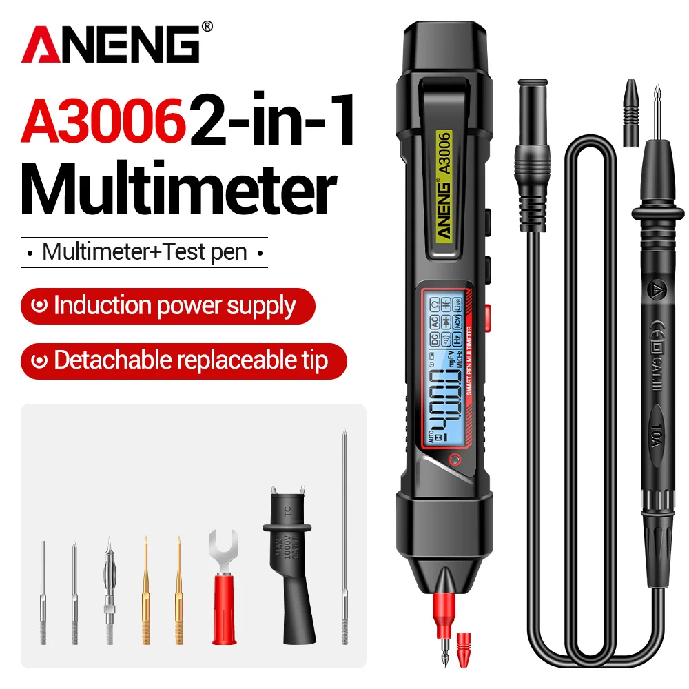 Smart Multimeter Pen 2 IN 1 Tester ANENG A3006 AC/DC Voltage