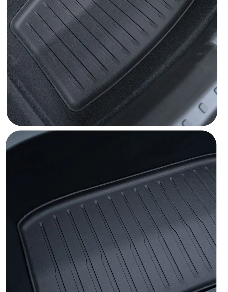 Für Tesla 2024-2026 Model 3 Highland – TPE Wasserdichte Vorder- und Heckkoffer-Matten, Schützende Auto-Polster-Sets – Detail 13