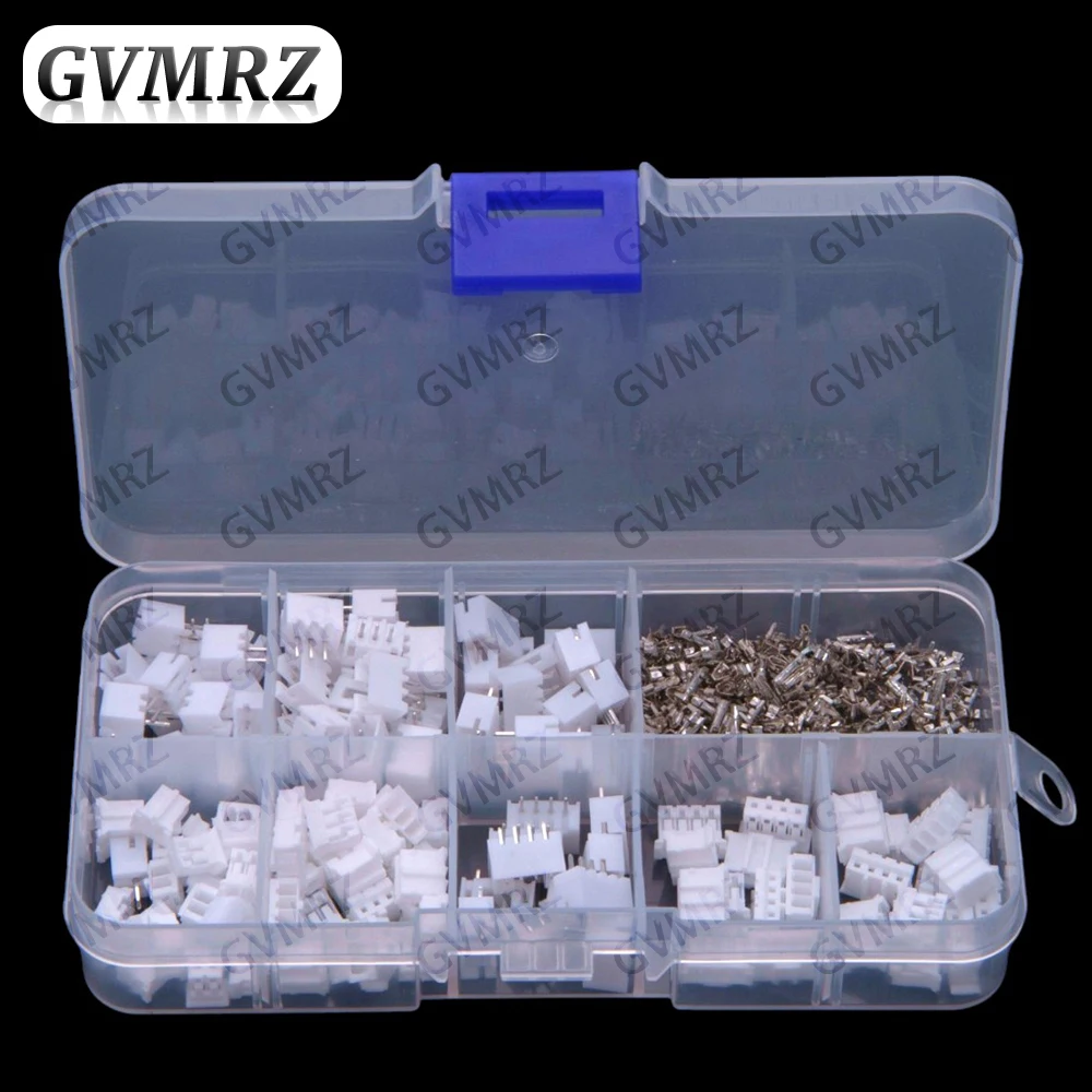 300PCS PH2.0mm pitch 2p 3p 4p 2.0mm interlocking kit housing pin header JST connector 2-4P