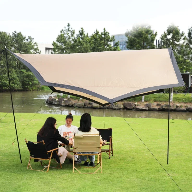 Outdoor Sun Shelter Awning Tent Shade Sunshade Large Camping Tarp Waterproof Beach Tarp Tent